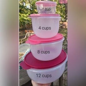 Tupperware 4 pcMixing Bowl Set, NEW